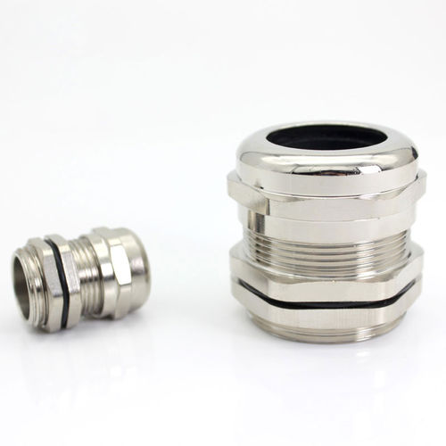 Герметичная кабельная втулка - JX-M-L series - YUEQING JIXIANG CONNECTOR CO., LTD - из никелевой латуни / химически стойкая / резьбовая
