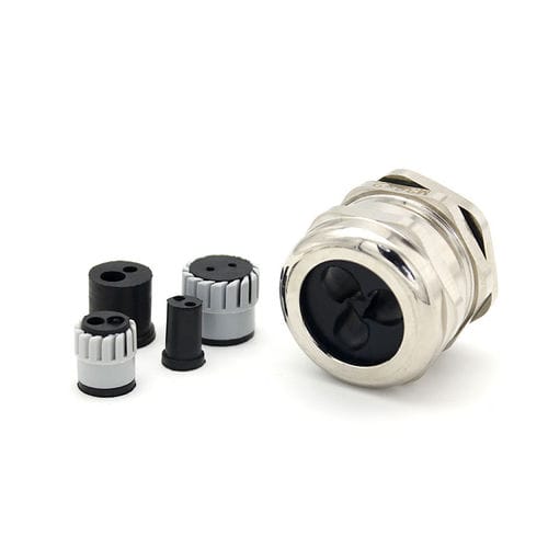 Многозаходная кабельная втулка - JX-M / PG / G series - YUEQING JIXIANG CONNECTOR CO., LTD - из никелевой латуни / герметичная / химически стойкая