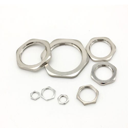 Контргайка из никелевой латуни - JX-M-ML series - YUEQING JIXIANG CONNECTOR CO., LTD - шестиугольная / резьбовая / для соединения