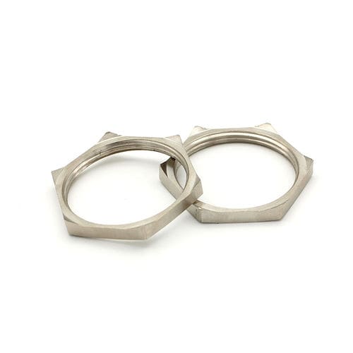 Шестиугольная контргайка - JX-M-MLE - YUEQING JIXIANG CONNECTOR CO., LTD - с тормозом / из никелевой латуни / из нержавеющей стали