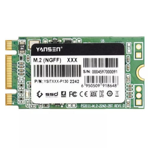 Твердотельный накопитель SSD SATA III - YSITXXX-P130 2242 - KingSpec - внутренний / M.2 / промышленный