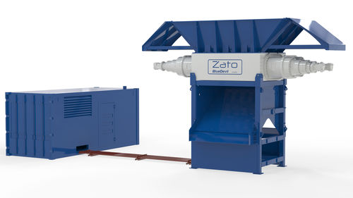 Измельчитель с 2 валами - Blue Devil GF4000 - ZATO srl Unipersonale - металлический / для шин / для твердых и сыпучих отходов