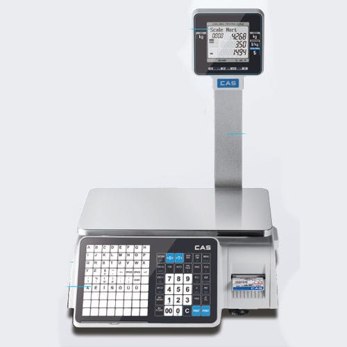 Весы для торговой точки - CL3000 - CAS - с дисплеем LCD / для продуктов питания / настольный