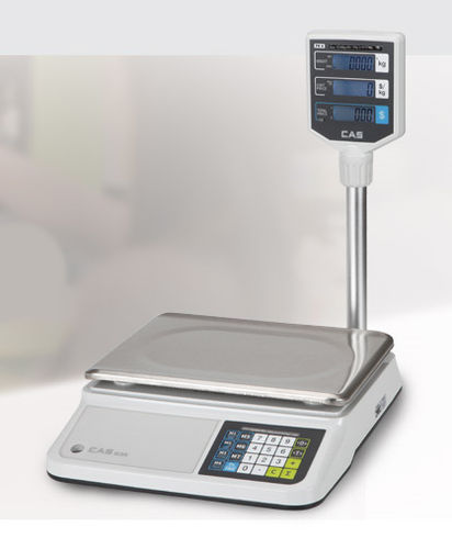 Весы для торговой точки - PR2 series - CAS - вес/цена / с дисплеем LCD / для продуктов питания