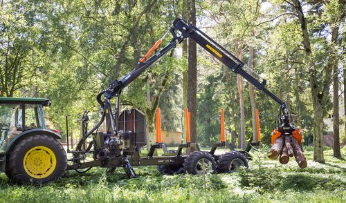 Прицеп для дерева - BMF 17T2 Pro - BMF - тандем / буксируемый / для лесохозяйственных работ