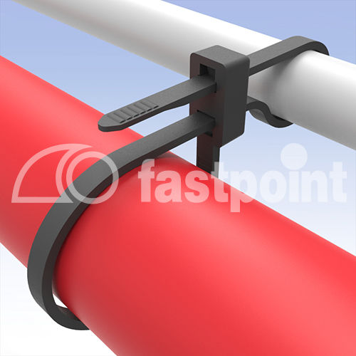 Кабельная стяжка из пластика - 1290 series - Fastpoint Srl - двойной