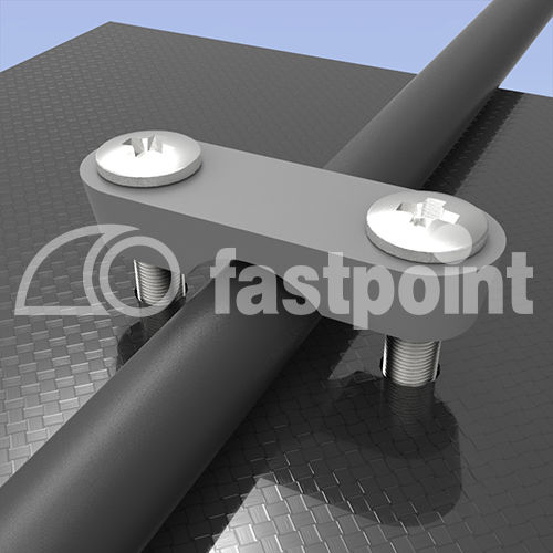Крепежный хомут из пластика - 12826AA11 - Fastpoint Srl - с винтовым креплением