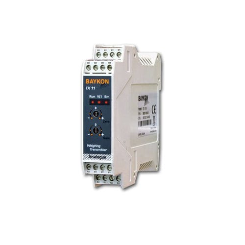 Аналоговый transmetteur de pesage - Baykon TX11 - AWM Ltd - на DIN-рейке