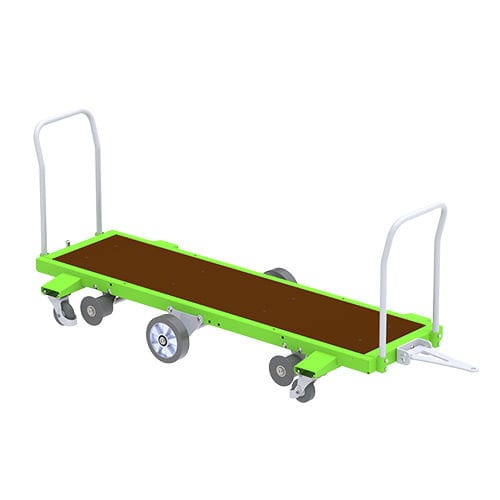 Транспортная тележка - Green - Berkvens Greenhouse Mobility B.V. - с платформой / шестиколесная / погрузка/разгрузка с двух сторон