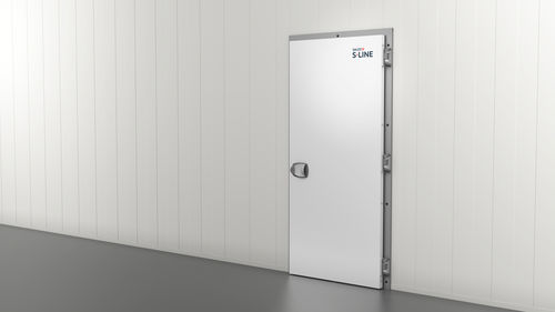Ворота с шарниром - KD-1810 - Salco Industrial Doors - из алюминия / для использования в помещениях / для холодильной камеры