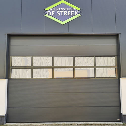 Складной ворота - T-241 - Salco Industrial Doors - из стали / из стекла / из каучука