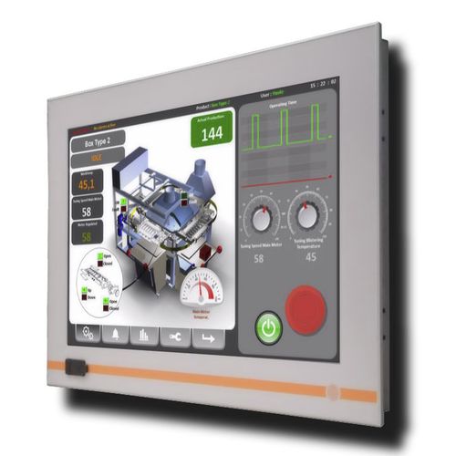 Панельный ПК с резистивным сенсорным экраном на 5 проводах - PSQ122 - PANEL Srl - со светодиодной подсветкой / ЖК-монитор / TFT LCD