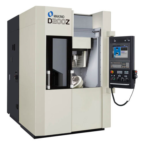 Обрабатывающий центр ЧПУ 5 осей - D200Z  - MAKINO Milling Machine - вертикальный / HSK-E50 / 21 инструмент