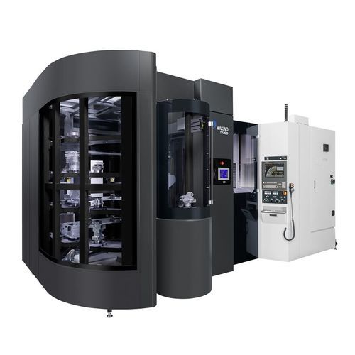 Обрабатывающий центр ЧПУ 5 осей - DA300 Automation Package - MAKINO Milling Machine - вертикальный / со встроенным устройством замены паллет / с высокой скоростью