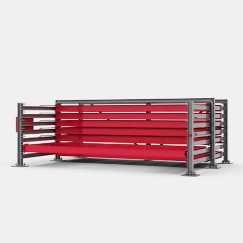 Горизонтальная автоматическая система хранения - V3100 - Voortman Steel Machinery - для больших нагрузок / компактная