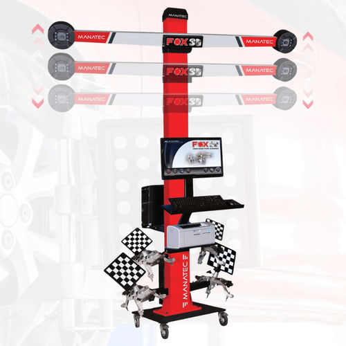 Машинa для регулирования геометрии колес 3D - FOX Auto BoomX Smart Mobile - Manatec Electronics Pvt. Ltd. - для легковых автомобилей / с автоматической камерой