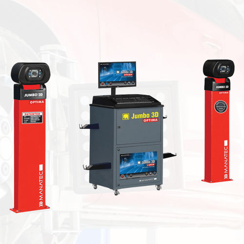 Машинa для регулирования геометрии колес 3D - Jumbo Optima - Manatec Electronics Pvt. Ltd. - для грузовика / для легковых автомобилей / для автобуса