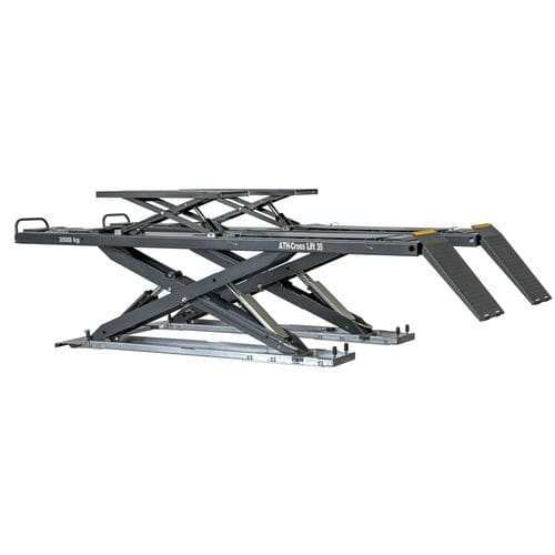 Ножничный автомобильный подъемник - ATH-Cross Lift 35 OGA - ATH-Heinl GmbH & Co. KG - 3,5 тонны / электрогидравлический / для легковых автомобилей