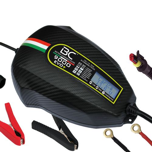 Устройство зарядки батарей для машины - BC 9000 EVO + - BC Battery Controller - Forelettronica Srl - для мотоцикла / переносное / AGM