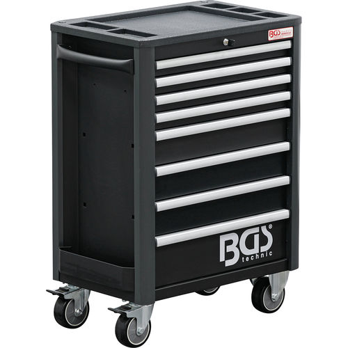 Тележка для хранения - 4111 - BGS technic KG - для цеха / из пластика / с выдвижным ящиком