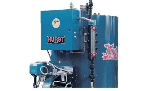 Паровой котел - 4VT Cyclone - Hurst Boiler - газовый / без трубки / вертикальный