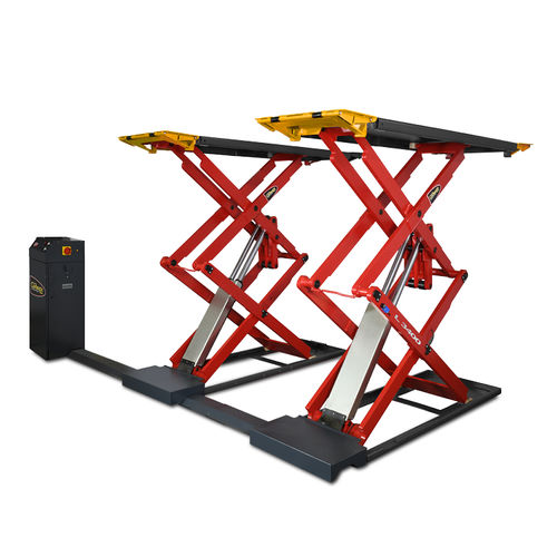 Двойной ножничный автомобильный подъемник - L 3400 - Cormach S.r.l. Correggio Machinery - 4 тонны / электрогидравлический / для легковых автомобилей