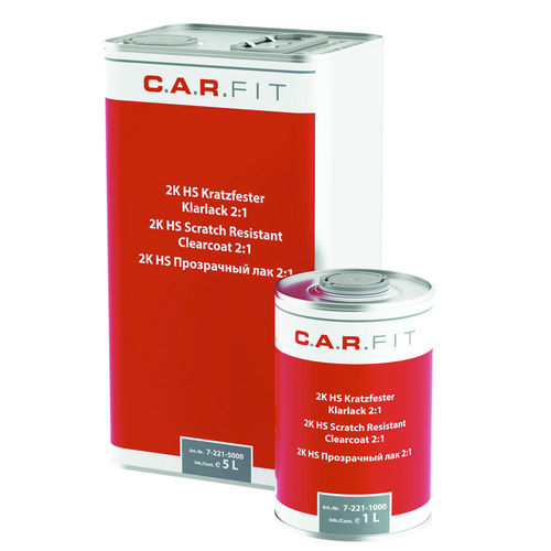Двухкомпонентный лак - 7-322-2501 - August Handel GmbH - CARFIT - из акрила / на водной основе / с высоким химическим сопротивлением