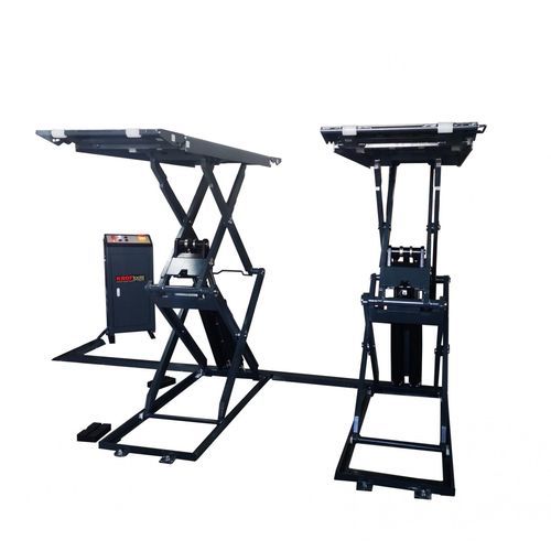 Ножничный автомобильный подъемник - 9815 - KROFtools Professional Tools - 3 тонны / гидравлический / электрический
