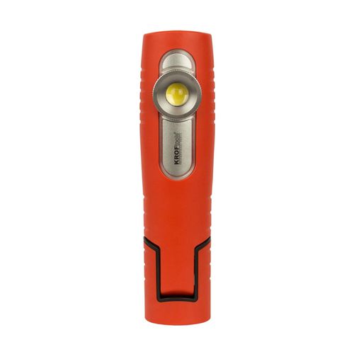 Светодиодный фонарик - 1095 - KROFtools Professional Tools - проблесковый / с батареей