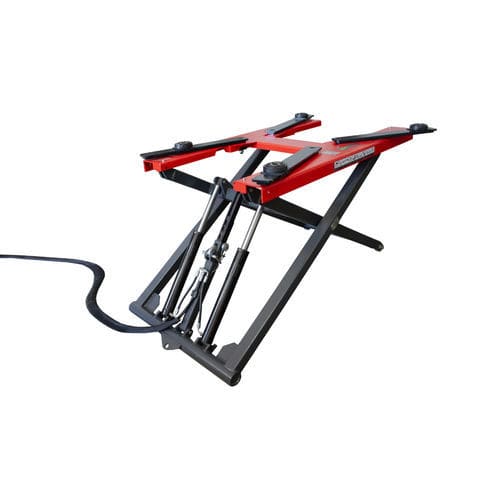Ножничный автомобильный подъемник - 9830 - KROFtools Professional Tools - 3 тонны / гидравлический / электрогидравлический