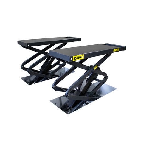 Ножничный автомобильный подъемник - 9810MO - KROFtools Professional Tools - 3,5 тонны / гидравлический / электрогидравлический