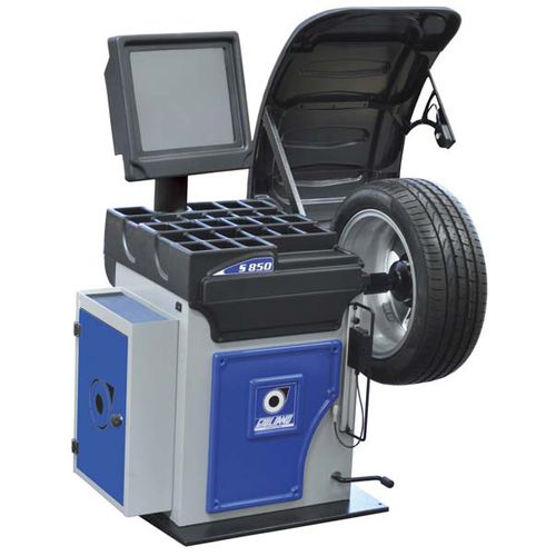 Устройство для балансировки колес для легковых автомобилей - S 850 - GIULIANO INDUSTRIAL S.p.A. - автоматическое / с сенсорным экраном