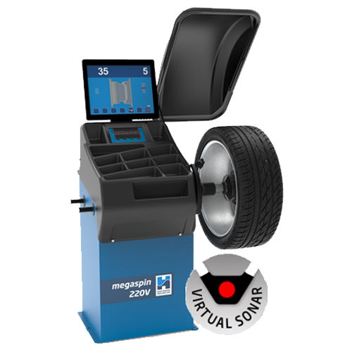 Устройство для балансировки колес для легковых автомобилей - megaspin 220v - Hofmann Megaplan GmbH - автоматическое
