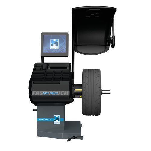 Устройство для балансировки колес для легковых автомобилей - megaspin FT P - Hofmann Megaplan GmbH - с сенсорным экраном / автоматизированное