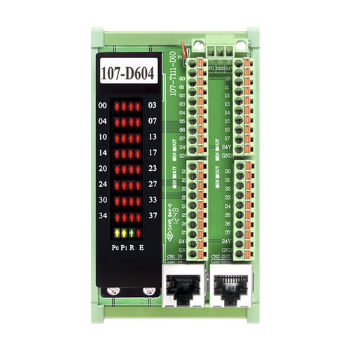 Модуль входа/выхода подчиненное устройство - 107-D604-XN - Taiwan Pulse Motion - цифровой / RJ45 / RS-485