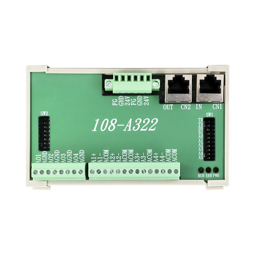 Модуль входа/выхода подчиненное устройство - 108-A322 - Taiwan Pulse Motion - аналоговый / RJ45 / RS-485