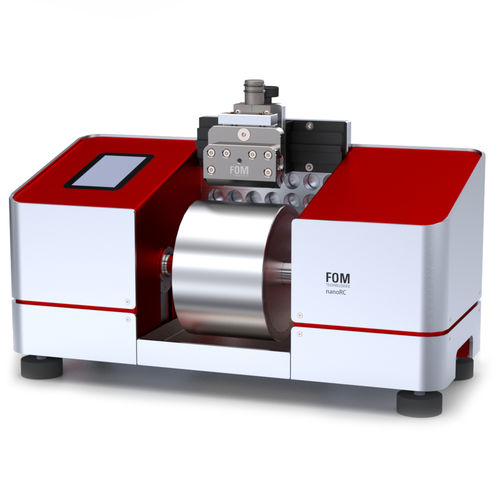 Машина для нанесения покрытия тип с рулона на рулон - nanoRC - FOM Technologies A/S - с щелевой экструзионной головкой / для использования в фармацевтике / для проводящей пленки
