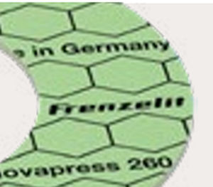 Прокладочный лист из арамидного волокна - Novapress® 260 - Epidor Seals & Rubber Technology - из БНК / для масла