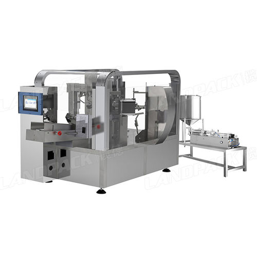 Вертикальная фасовочная машина - LD-8200LX/ 8240LX/ 8300LX - Foshan Land Packaging Machinery Co.,Ltd - горячим тиснением / автоматическая / для doypack