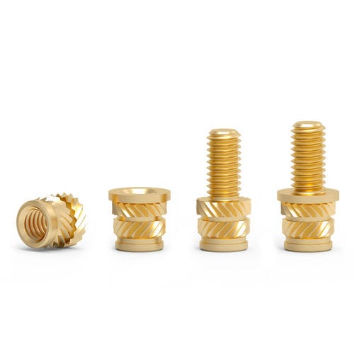 Резьбовая вставка - QT series - Shenzhen In-saiL Precision Parts Co.,Ltd - рифленая / из латуни / из нержавеющей стали