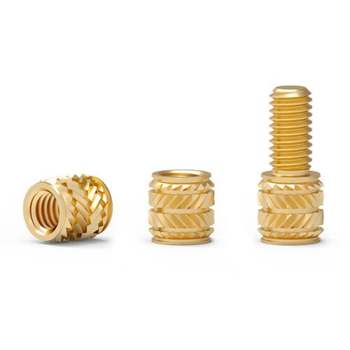 Резьбовая вставка - ST series - Shenzhen In-saiL Precision Parts Co.,Ltd - рифленая / из латуни / из нержавеющей стали