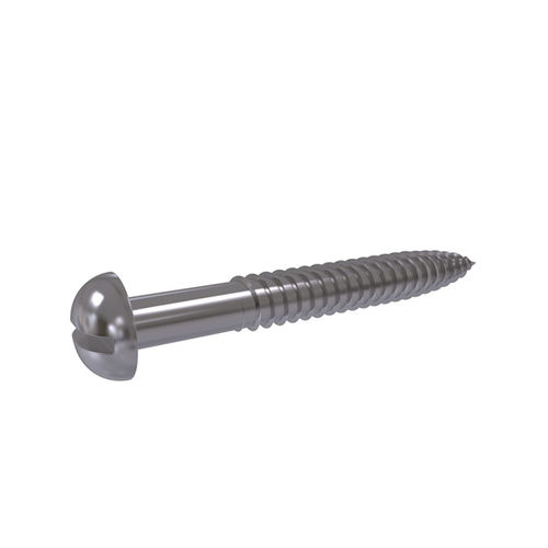 Винт по дереву - DIN96 - Shenzhen In-saiL Precision Parts Co.,Ltd - с выпуклой головкой / с разрезом / из нержавеющей стали