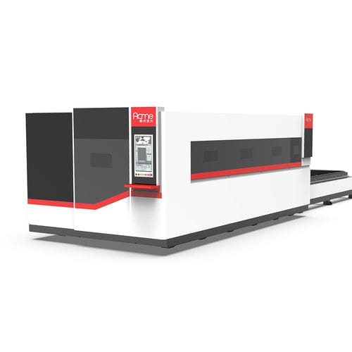Станок для резки со столом для обмена - LP-4020D - Jinan Acme CNC Equipment Co., Ltd. - волоконный лазер / для металла / для листа