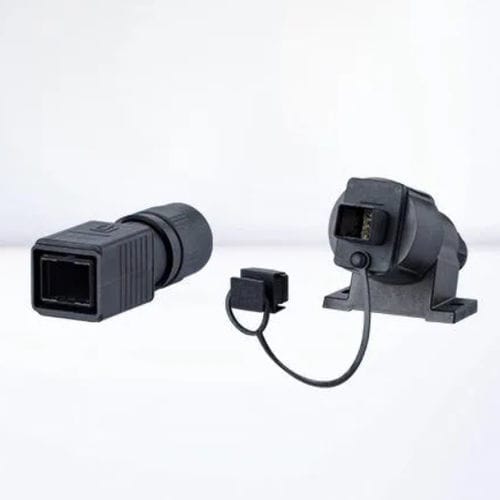 Электрический соединитель Ethernet - IC AUTOMATION - RJ45 / двухтактный / быстрый