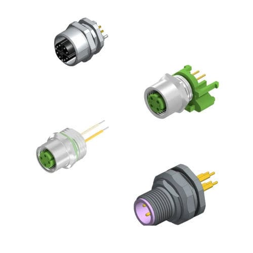 Электрический соединитель для промышленной сети - IC AUTOMATION - Ethernet / прямой / изогнутый