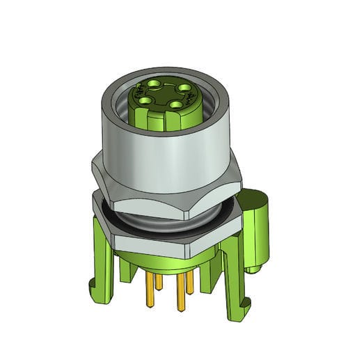 Круговой электрический соединитель - IC AUTOMATION - обжимной / для сварки / M8