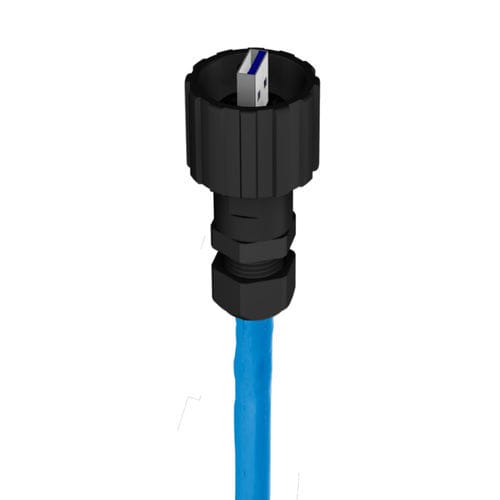 Электрический соединитель с байонетным затвором - IC AUTOMATION - RJ45 / из металла / из пластика