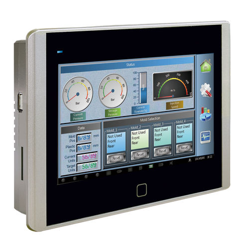 HMI с резистивным сенсорным экраном - P07 series - Novakon Co., Ltd. - встраиваемый / 800x480 / ARM Cortex-A8