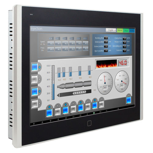 HMI с резистивным сенсорным экраном на 5 проводах - P15 series - Novakon Co., Ltd. - встраиваемый / 1366x768 / ARM Cortex-A8
