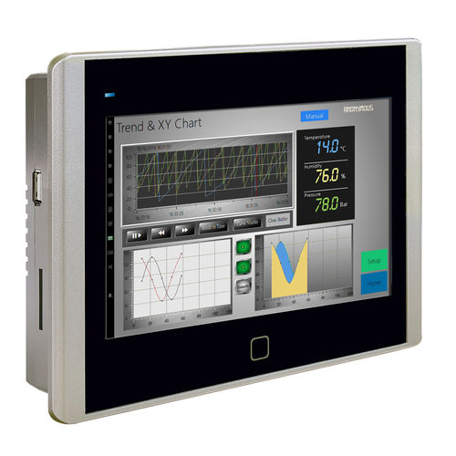 HMI с резистивным сенсорным экраном - N07 series - Novakon Co., Ltd. - встраиваемый / 800x480 / ARM9